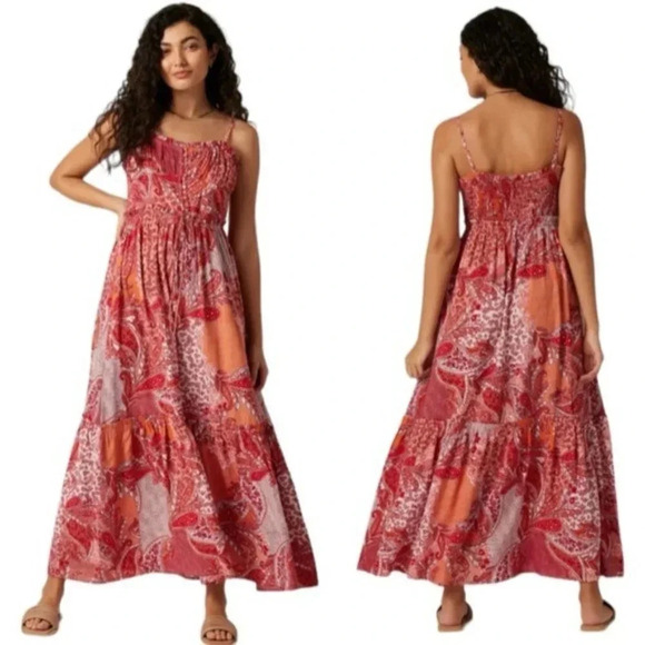 Bila77 Ludlow Boho Patchwork Print Midi Dress Size XS NWT - Picture 11 of 11